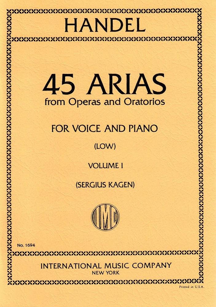 Anthology for low voice and piano, Volume 1