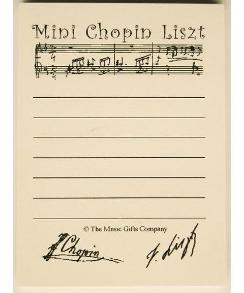 Mini Chopin Liszt Post It Notes